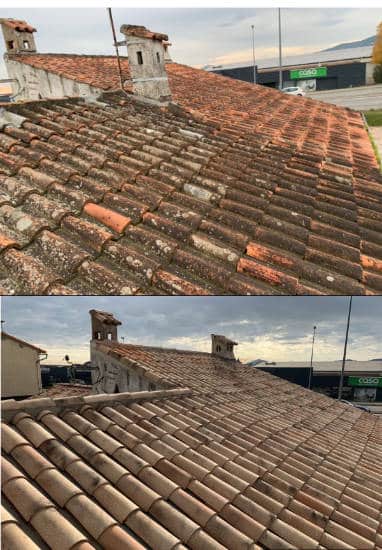 Nettoyage de toiture dans le Var avec l'Atelier du toit